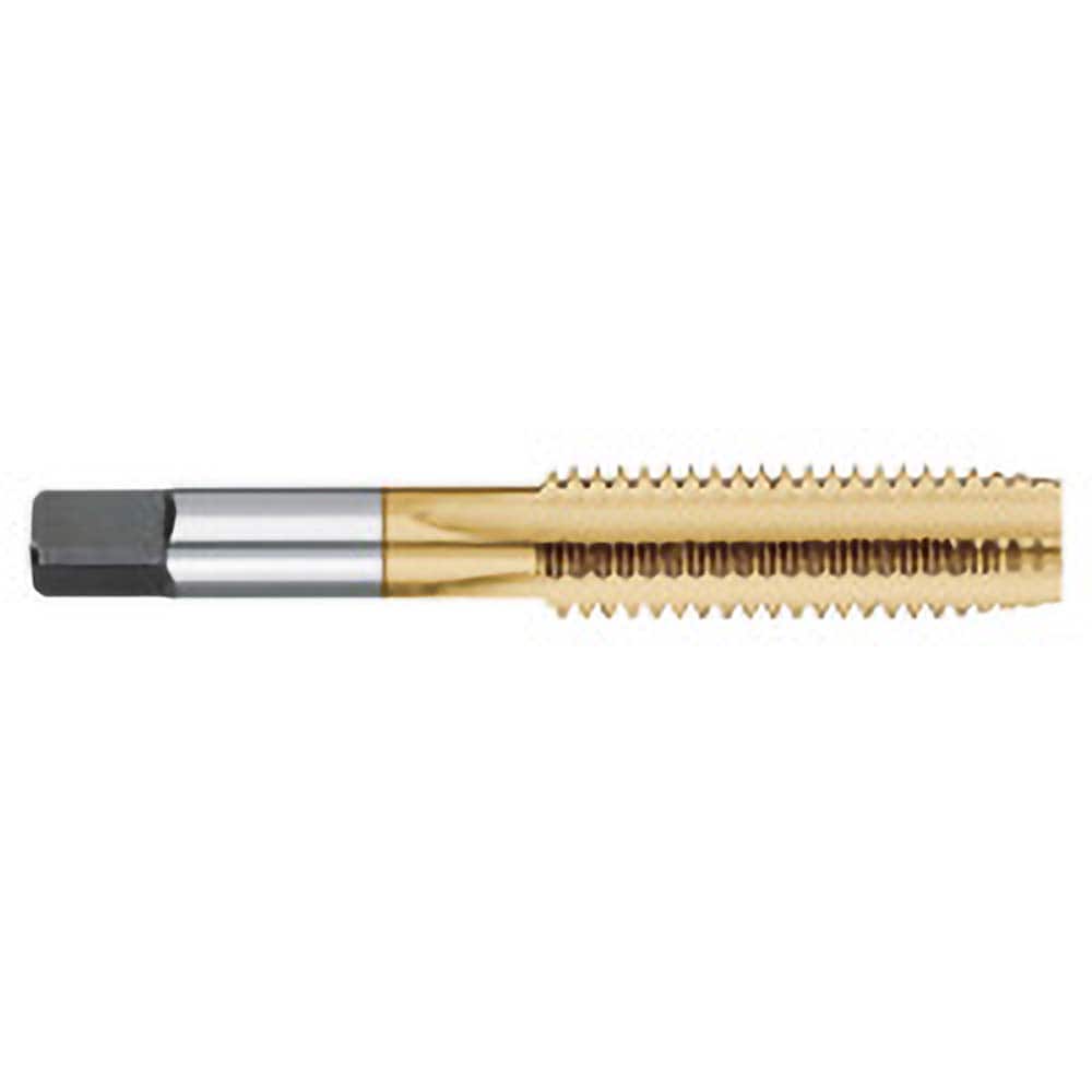 Titan USA - 1/4-28 Plug RH 2B/3B H3 TiN High Speed Steel 4-Flute Straight Flute Hand Tap - Exact Tool & Supply