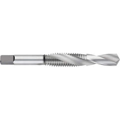 Titan USA - Combination Drill & Taps; Thread Size (Inch): #5-40 ; Drill Size (Decimal Inch): 0.1015 ; Class of Fit: 2B ; Thread Limit: H2 ; Number of Flutes: 2 ; Drill Length (Inch): 9/32 - Exact Tool & Supply