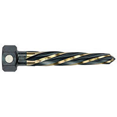 Titan USA - Bridge/Construction Reamers; Reamer Type: Construction Reamer ; Reamer Diameter (Decimal Inch): 9/16 ; Reamer Diameter (Inch): 9/16 ; Shank Type: Hex ; Flute Type: Spiral ; Flute Length (Inch): 4 - Exact Tool & Supply