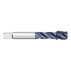 Titan USA - Spiral Flute Taps; Thread Size (Inch): 1/4-28 ; Chamfer: Semi-Bottoming ; Class of Fit: 2B/3B ; Thread Limit: H3 ; Number of Flutes: 3 ; Material: Powdered Metal - Exact Tool & Supply