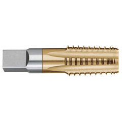 Titan USA - 1/8-27 5-Flute TiN Finish High Speed Steel Standard Flute Tap - Exact Tool & Supply