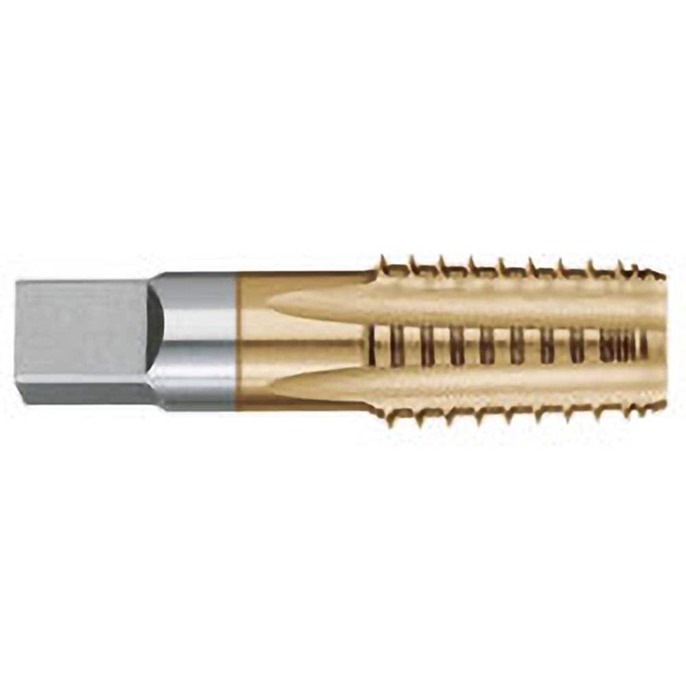 Titan USA - 1/4-18 5-Flute TiN Finish High Speed Steel Standard Flute Tap - Exact Tool & Supply