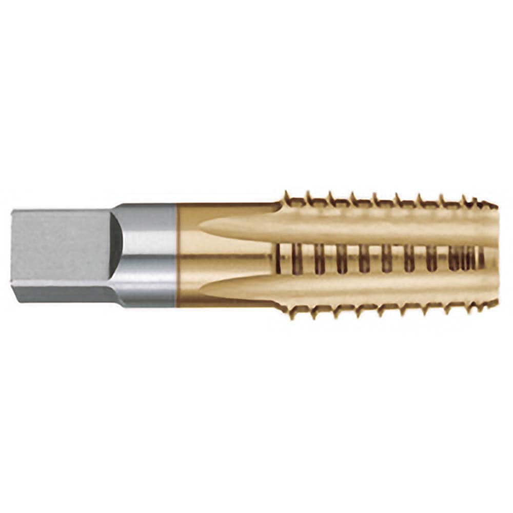 Titan USA - 3/4-14 5-Flute TiN Finish High Speed Steel Standard Flute Tap - Exact Tool & Supply