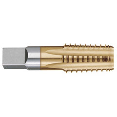 Titan USA - 1/4-18 5-Flute TiN Finish High Speed Steel Standard Flute Tap - Exact Tool & Supply