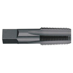 Titan USA - 1/2-14 4-Flute Steam Oxide Finish High Speed Steel Standard Flute Tap - Exact Tool & Supply