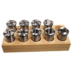 Iscar - 8 Piece, 3/16" to 1" Capacity, SC Collet Set - Series SC1.250 - Exact Tool & Supply