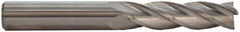 M.A. Ford - 7/16", 1-3/4" LOC, 7/16" Shank Diam, 4" OAL, 4 Flute, Solid Carbide Square End Mill - Single End, ALtima Finish, Spiral Flute, 30° Helix, Centercutting, Right Hand Cut, Right Hand Flute - Exact Tool & Supply