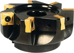 Sumitomo - 7 Inserts, 4" Cutter Diam, 0.575" Max Depth of Cut, Indexable High-Feed Face Mill - 0.515" Arbor Hole Diam, 2" High, SN.X Inserts, Series SumiMill Spider Mill - Exact Tool & Supply