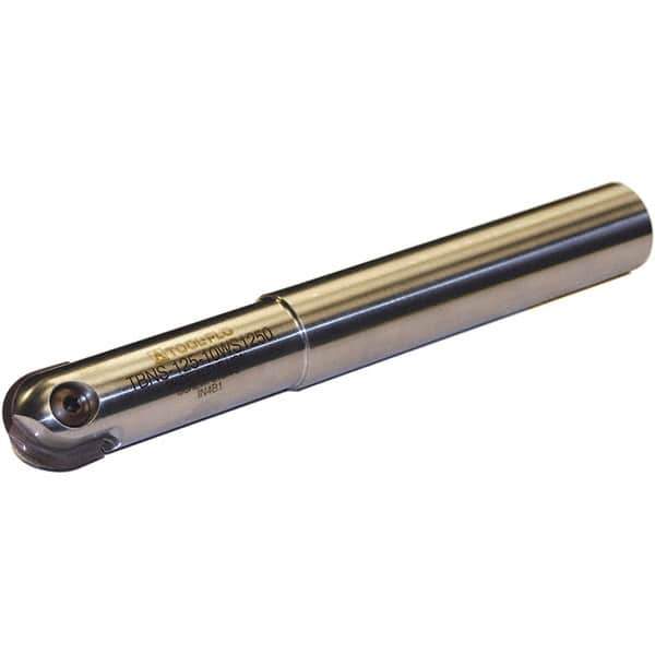 Tool-Flo - 1-3/4" Cut Diam, 1-3/4" Shank Diam, 14" OAL, Indexable Ball Nose End Mill - 5" Head Length, Straight Shank, TBN Toolholder, TBNR 1750, TBRR 1750 Insert - Exact Tool & Supply