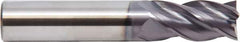 M.A. Ford - 12mm, 26mm LOC, 12mm Shank Diam, 83mm OAL, 4 Flute, Solid Carbide Square End Mill - Single End, ALtima Finish, Spiral Flute, 35/38° Helix, Centercutting, Right Hand Cut, Right Hand Flute - Exact Tool & Supply