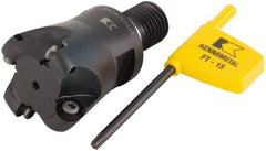 Kennametal - 30mm Cutting Diam, 1.1811" Max Depth of Cut, Modular Connection Indexable Copy End Mill - 4 Inserts, RD.X 1003.. Insert - Exact Tool & Supply