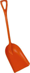 Remco - 17-1/8" High Square Plastic Shovel - 27" Long D-Grip Handle - Exact Tool & Supply