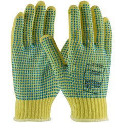 ‎08-K350PDD/XL Gloves w/Kevlar Brand - 100% Kevlar - 7 Gg - M. Wgt - ANSI2 Dots 2 Sides/Extended Cuff - Exact Tool & Supply
