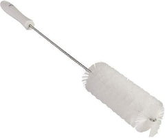 Vikan - 2" Diam Polyester Valve Brush - 19-5/8" OAL, 5-15/16" Head Length, Polypropylene & Stainless Steel Handle - Exact Tool & Supply