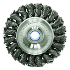 ‎3″ Diameter-3/8″-1/2″ Arbor Hole - Knot Twist Steel Wire Straight Wheel - Exact Tool & Supply