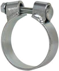 Made in USA - 2.92" ID, Steel Zinc Plated BCE Band Style Clamp - 0.12" Thick, 2-3/4" Hose - Exact Tool & Supply