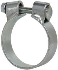 Made in USA - 2.92" ID, Steel Zinc Plated BCE Band Style Clamp - 0.12" Thick, 2-3/4" Hose - Exact Tool & Supply
