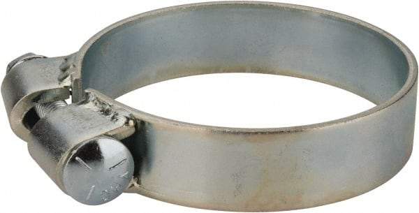 Made in USA - 3.92" ID, Steel Zinc Plated BCE Band Style Clamp - 0.12" Thick, 3-7/8" Hose - Exact Tool & Supply
