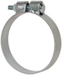 Made in USA - 4.67" ID, Steel Zinc Plated BCE Band Style Clamp - 0.12" Thick, 4-1/2" Hose - Exact Tool & Supply