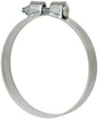 Made in USA - 6.17" ID, Steel Zinc Plated BCE Band Style Clamp - 0.12" Thick, 6" Hose - Exact Tool & Supply