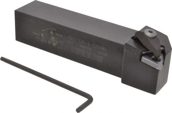 Seco - External Thread, Left Hand Cut, 1-1/4" Shank Width x 1-1/4" Shank Height Indexable Threading Toolholder - 6" OAL, 22EL Insert Compatibility, CE Toolholder, Series Snap Tap - Exact Tool & Supply