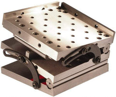 Suburban Tool - 12" Long x 8" Wide x 4-3/16" High, Compound Precision Steel Sine Plate - Square to within 0.0003", 0.0002 (C1), 0.0002 (C2)" Tolerance, 3/8-16 Hole - Exact Tool & Supply
