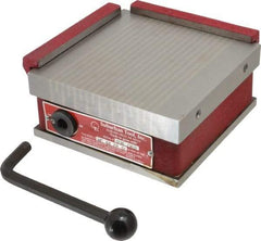 Suburban Tool - Fine Pole Square Permanent Magnetic Block Chuck - 6" Long x 6" Wide x 2-5/8" High, Ceramic - Exact Tool & Supply