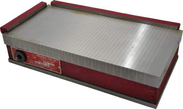 Suburban Tool - Fine Pole Rectangular Permanent Magnetic Block Chuck - 12" Long x 6" Wide x 2-5/8" High, Ceramic - Exact Tool & Supply