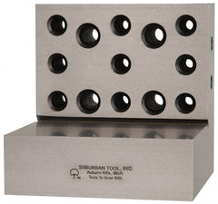 Suburban Tool - 4" Wide x 4" Deep x 4" High Steel Precision-Ground Angle Plate - Exact Tool & Supply
