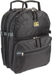 CLC - 75 Pocket Black Ballistic Polyester Backpack Tool Bag - 13" Wide x 13" Deep x 9" High - Exact Tool & Supply