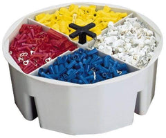CLC - White Plastic Bucket Organizer - 2-1/2" High - Exact Tool & Supply