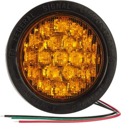 Federal Signal Emergency - 71 FPM, Grommet Mount Emergency Light Assembly - Amber - Exact Tool & Supply