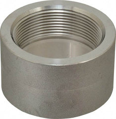 Merit Brass - 2" Grade 304/304L Stainless Steel Pipe Half Coupling - FNPT End Connections, 3,000 psi - Exact Tool & Supply