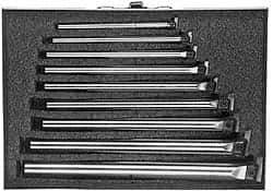 Everede Tool - 11/32" Min Diam Smallest Bar, 3/4" Min Diam Largest Bar, Alloy Steel Indexable Boring Bar Set - 6, 7, 7-5/8, 8-1/4, 8-3/4, 9-1/2, 12" Max Bore Depth - Exact Tool & Supply