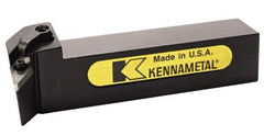 Kennametal - MVUN, Right Hand Cut, 3° Lead Angle, 1-1/4" Shank Height x 1-1/4" Shank Width, Negative Rake Indexable Turning Toolholder - 5" OAL, VN..43. Insert Compatibility, Series Kenloc - Exact Tool & Supply