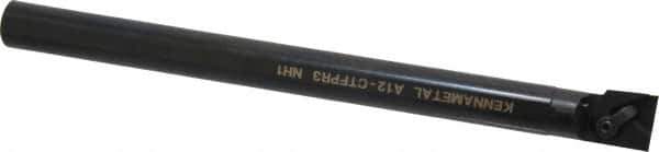 Kennametal - 23.62mm Min Bore Diam, 10" OAL, 3/4" Shank Diam, A-CTFP Indexable Boring Bar - TP.. Insert, Clamp Holding Method - Exact Tool & Supply