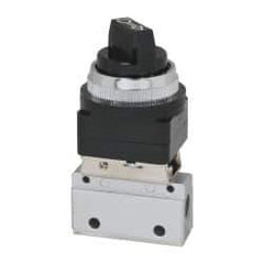 ARO/Ingersoll-Rand - 1/8" NPT Manual Mechanical Valve - 3-Way, 2 Position, Selector, One Valve/Manual & 0.2 CV Rate - Exact Tool & Supply