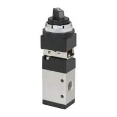 ARO/Ingersoll-Rand - 1/4" NPT Manual Mechanical Valve - 3-Way, 2 Position, Selector/Manual & 0.7 CV Rate - Exact Tool & Supply