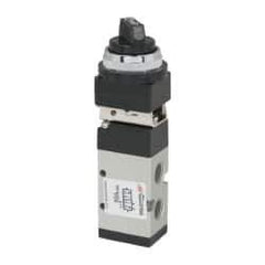 ARO/Ingersoll-Rand - 1/4" NPT Manual Mechanical Valve - 4-Way, 2 Position, Selector/Manual & 0.7 CV Rate - Exact Tool & Supply