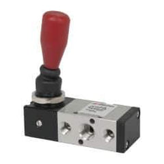 ARO/Ingersoll-Rand - 1/4" NPT Manual Mechanical Valve - 4-Way, 2 Position, Lever/Spring & 0.7 CV Rate - Exact Tool & Supply