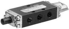 ARO/Ingersoll-Rand - 1/4" NPT Manual Mechanical Valve - 4-Way, 2 Position, Cam Stem/Spring & 0.7 CV Rate - Exact Tool & Supply