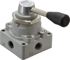ARO/Ingersoll-Rand - 3/8" NPT Manual Mechanical Valve - 4-Way, 3 Position, Lever/Manual & 2 CV Rate - Exact Tool & Supply