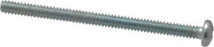 Value Collection - #6-32 UNC, 2" Length Under Head Phillips Drive Machine Screw - Pan Head, Grade 2 Steel, Zinc-Plated Finish, Without Washer - Exact Tool & Supply