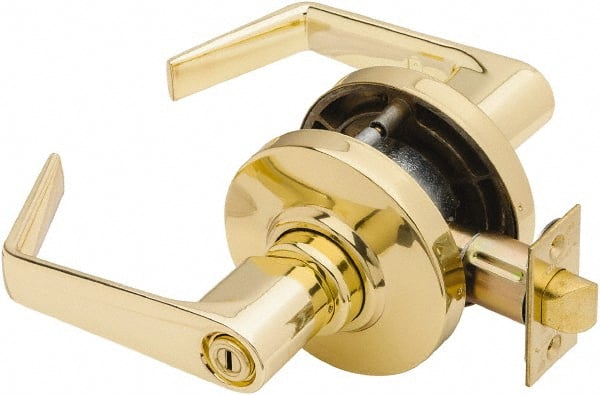Schlage - Privacy Lever Lockset for 1-3/8 to 1-7/8" Thick Doors - Exact Tool & Supply