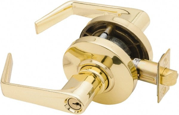 Schlage - Entrance Lever Lockset for 1-3/8 to 1-7/8" Thick Doors - Exact Tool & Supply
