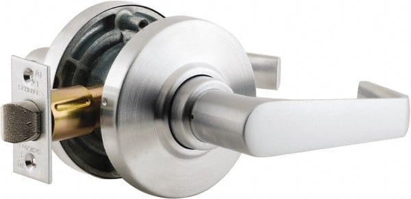 Schlage - Passage Lever Lockset for 1-3/8 to 1-7/8" Thick Doors - Exact Tool & Supply