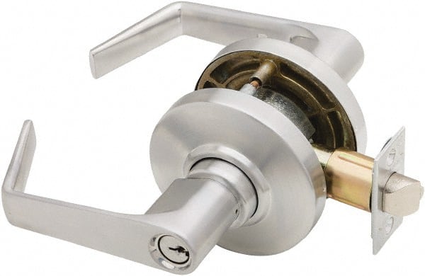 Schlage - Storeroom Lever Lockset for 1-3/8 to 1-7/8" Thick Doors - Exact Tool & Supply