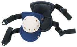 CLC - Size Universal, Buckle Straps, Hard Protective Cap, Knee Pad - Foam Padding, Blue, 2 Straps, Polyester Cover - Exact Tool & Supply