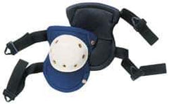 CLC - Size Universal, Buckle Straps, Hard Protective Cap, Knee Pad - Foam Padding, Blue, 2 Straps, Polyester Cover - Exact Tool & Supply