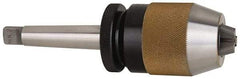 Albrecht - 2MT, 1/32 to 1/2" Capacity, Steel Integral Shank Drill Chuck - Keyless, Taper Shank, 2" Sleeve Diam, 3-3/8" Open Length - Exact Tool & Supply